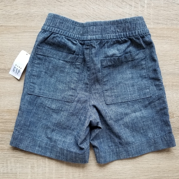 NWT Gap toddler boy chambray shorts - Picture 3 of 7